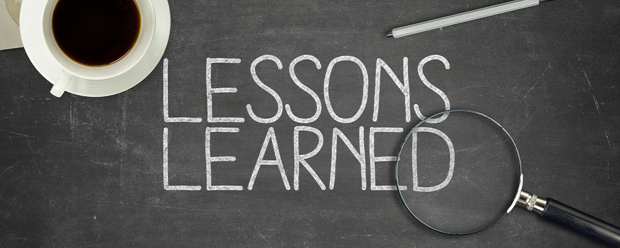 Lessons learnt | News & Blogs | Issured
